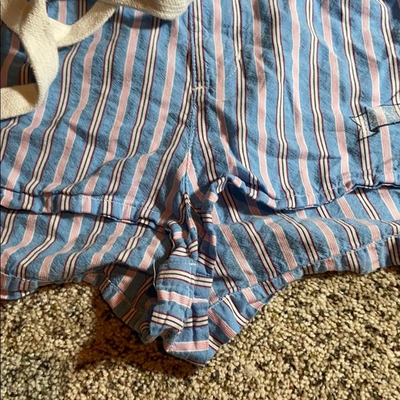 VS Pink Blue Striped PJ Shorts Med - Picture 3 of 7